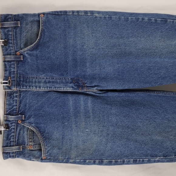 Vintage Levi's Orange tag 505 Straight leg medium dark wash denim jeans 36/30 - Picture 2 of 9